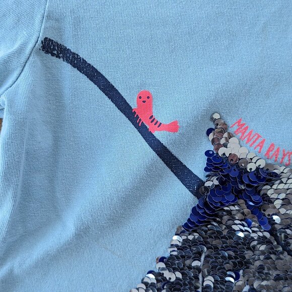 SOLD - Mini Boden shirt with sequins - Picture 4 of 9